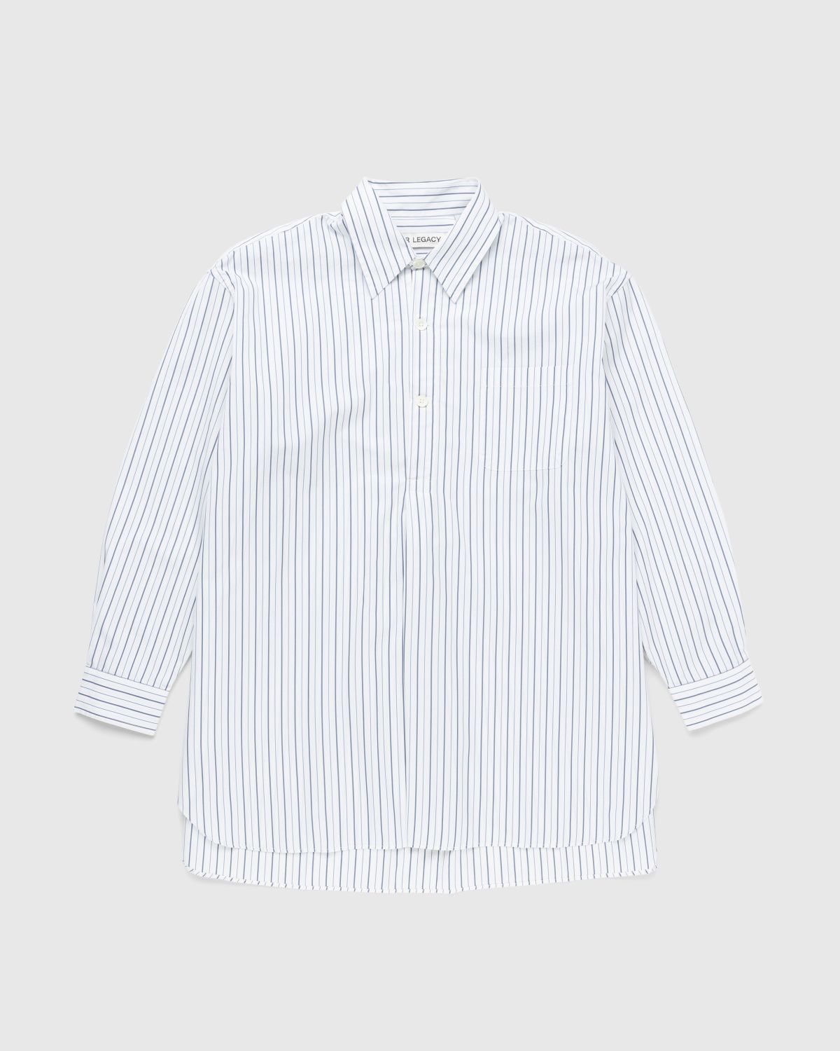 Our Legacy – Popover Shirt Olympic White Stripe